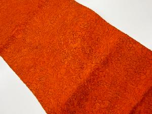 リサイクル　花に花瓶模様織出し名古屋帯